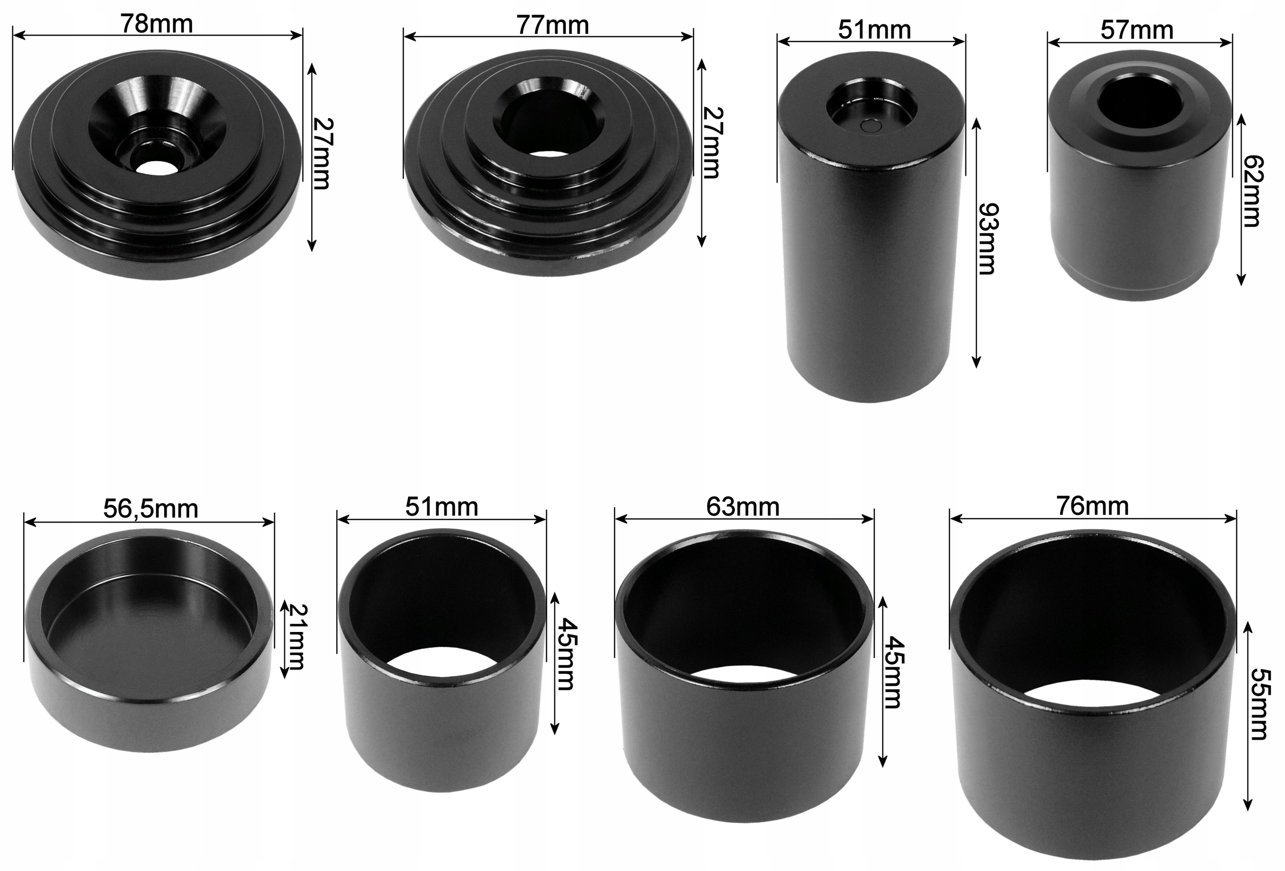 ŚCIĄGACZ SWORZNI TULEJEK NA AUCIE - PRASA ŚRUBOWA Kod producenta Ściągacz tulei