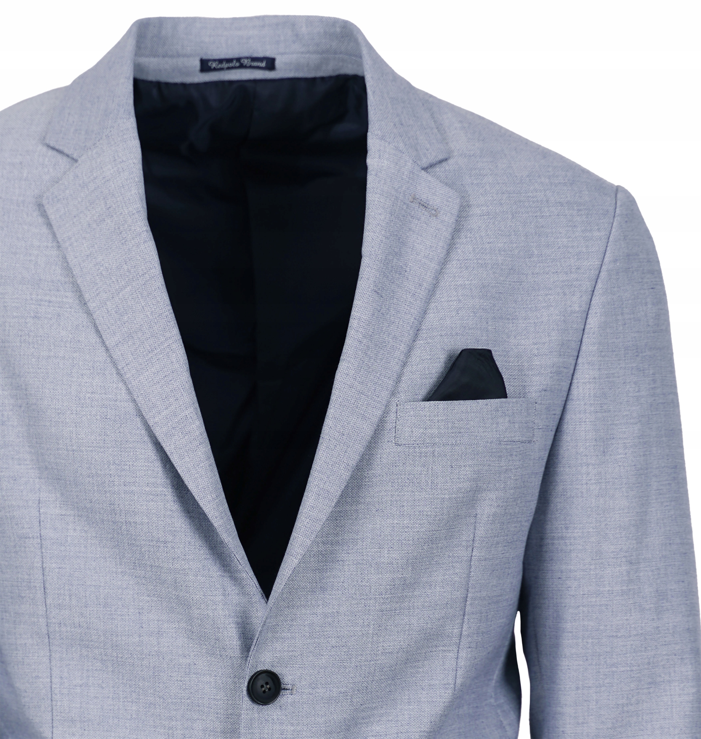 MARYNARKA MĘSKA ELEGANCKA WIZYTOWA BAWEŁNIANA CASUAL NIEBIESKA JASNA 54