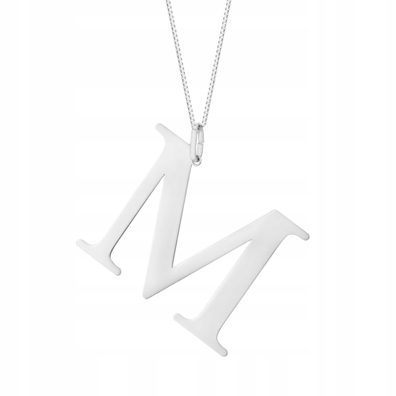 

Zawieszka srebrna litera M - 3 cm Infinity Prezent