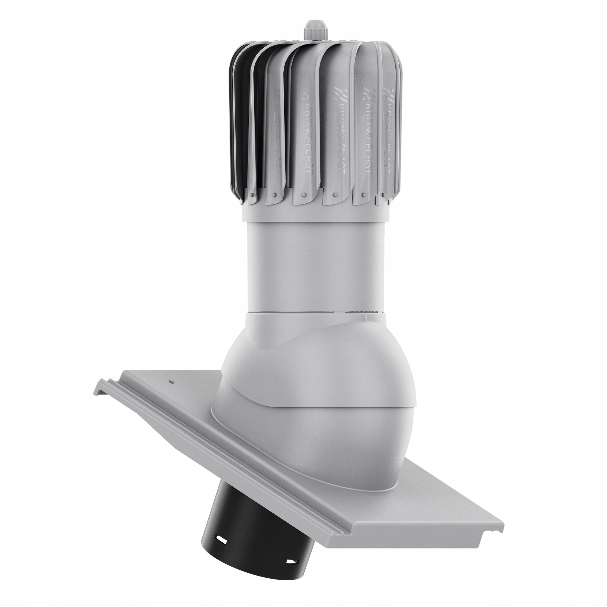 Větrací komín Otočný podlouhlý fi150 Benders Carisma Šedý