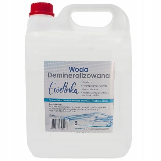 Woda demineralizowana destylowana 5l
