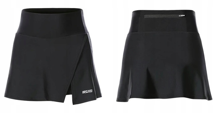 SPÓDNICZKA SPORTOWA DAMSKA SPODENKI ROWEROWE Z WKŁADKĄ ŻELOWĄ ARSUXEO 5D Długość nogawki od kroku 1 cm