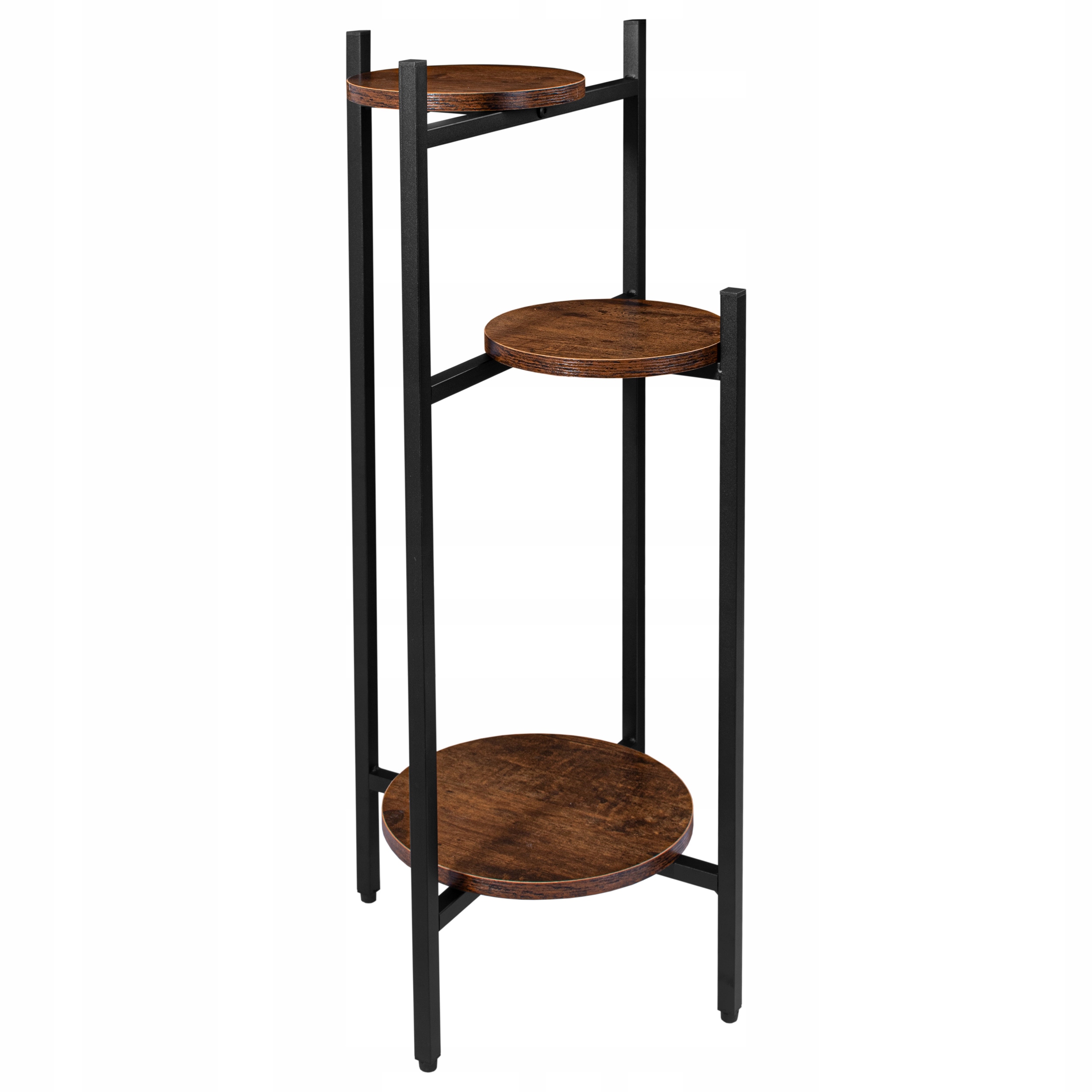 ПІДСТАВКА ДЛЯ КВІТІВ МЕТАЛЕВА ПІДСТАВКА ДЛЯ КВІТІВ РУСТИК ЛОФТ 80см Максимальна кількість горщиків 3