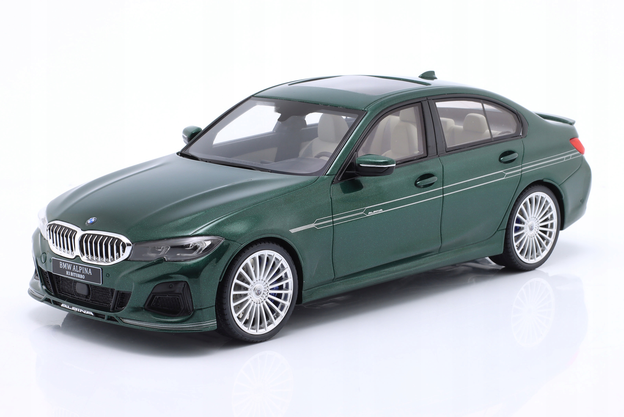 Bmw Alpina B3 G20 BiTurbo Sedan 2019 Green Gt Spirit 1:18 Model Auta