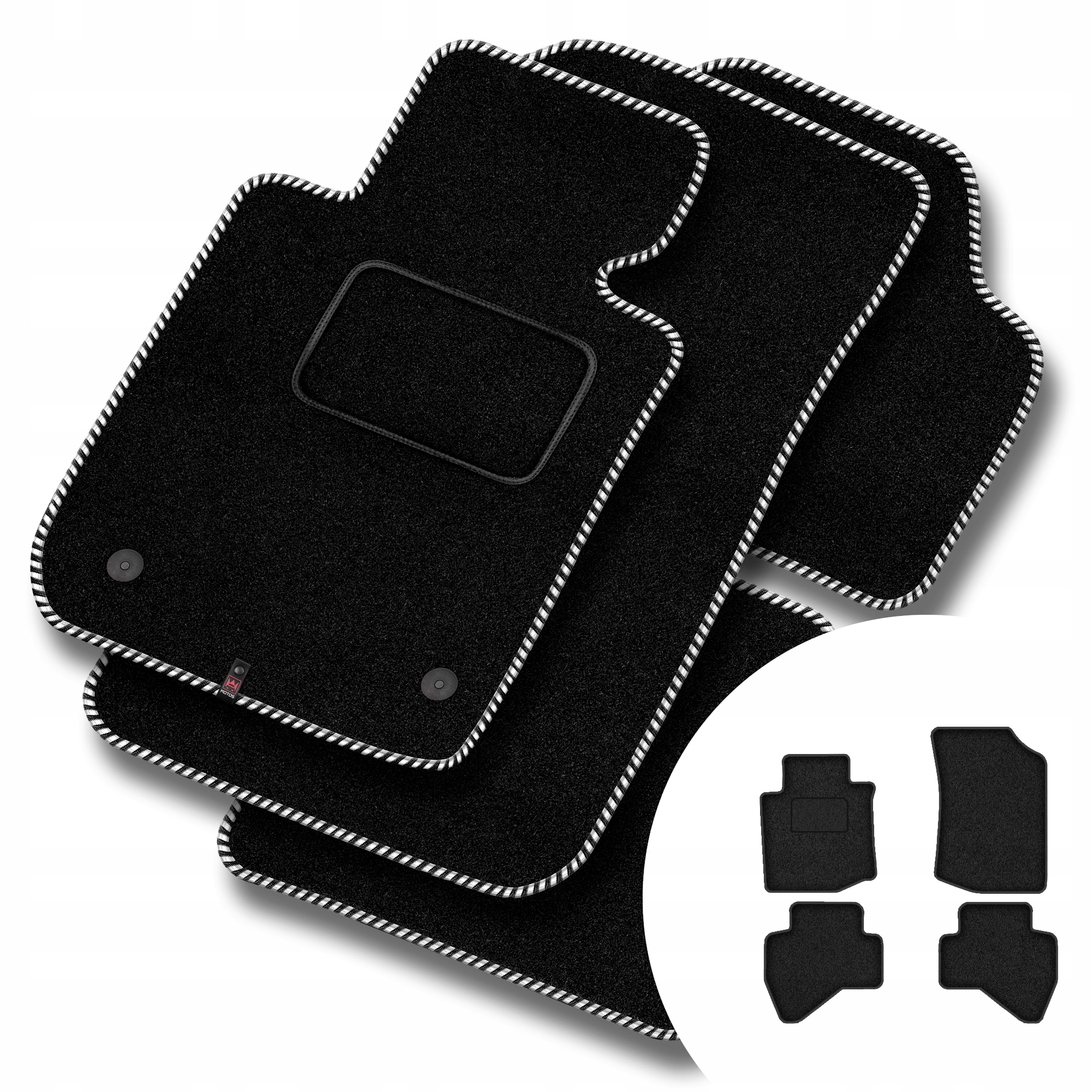 Velurové koberce Streak pro Toyota Aygo I 2005-2014