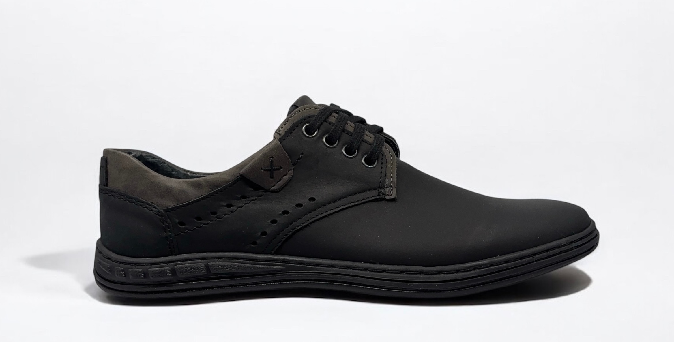 Pánské polobotky model 402 Polbut – přírodní kůže, velikost 40