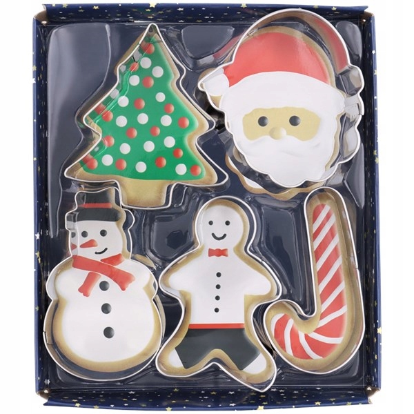 ZESTAW 5 x FOREMKA WKRAWACZKA DO CIASTEK ŚWIĘTA