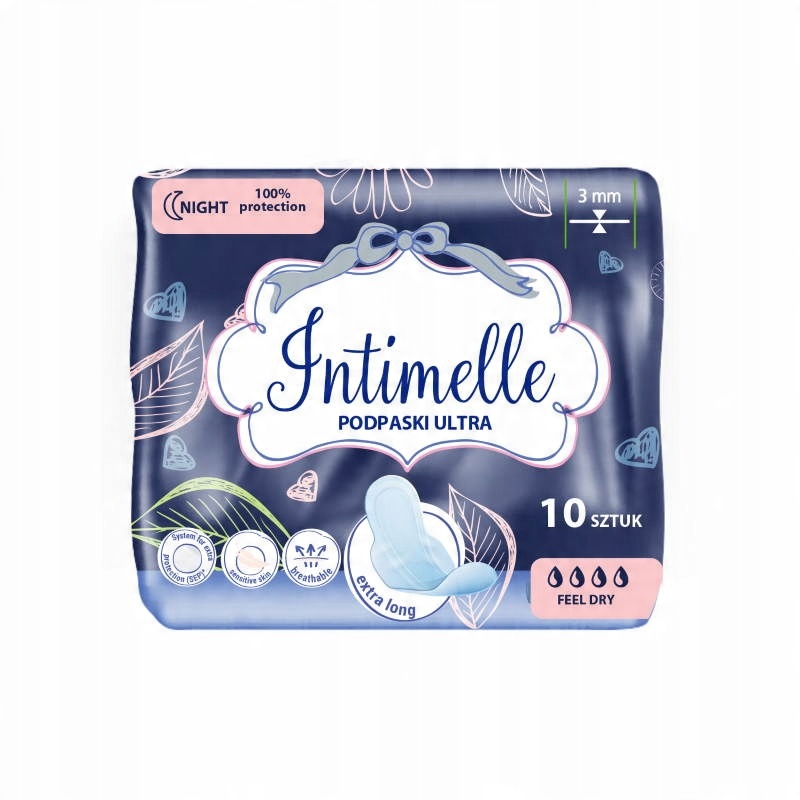 

Intimelle Podpaski Ultra Feel Dry Night 10 Szt