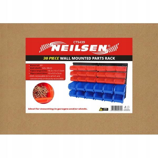 Tablica narzędziowa do garażu i 30 kuwet Neilsen Marka Neilsen