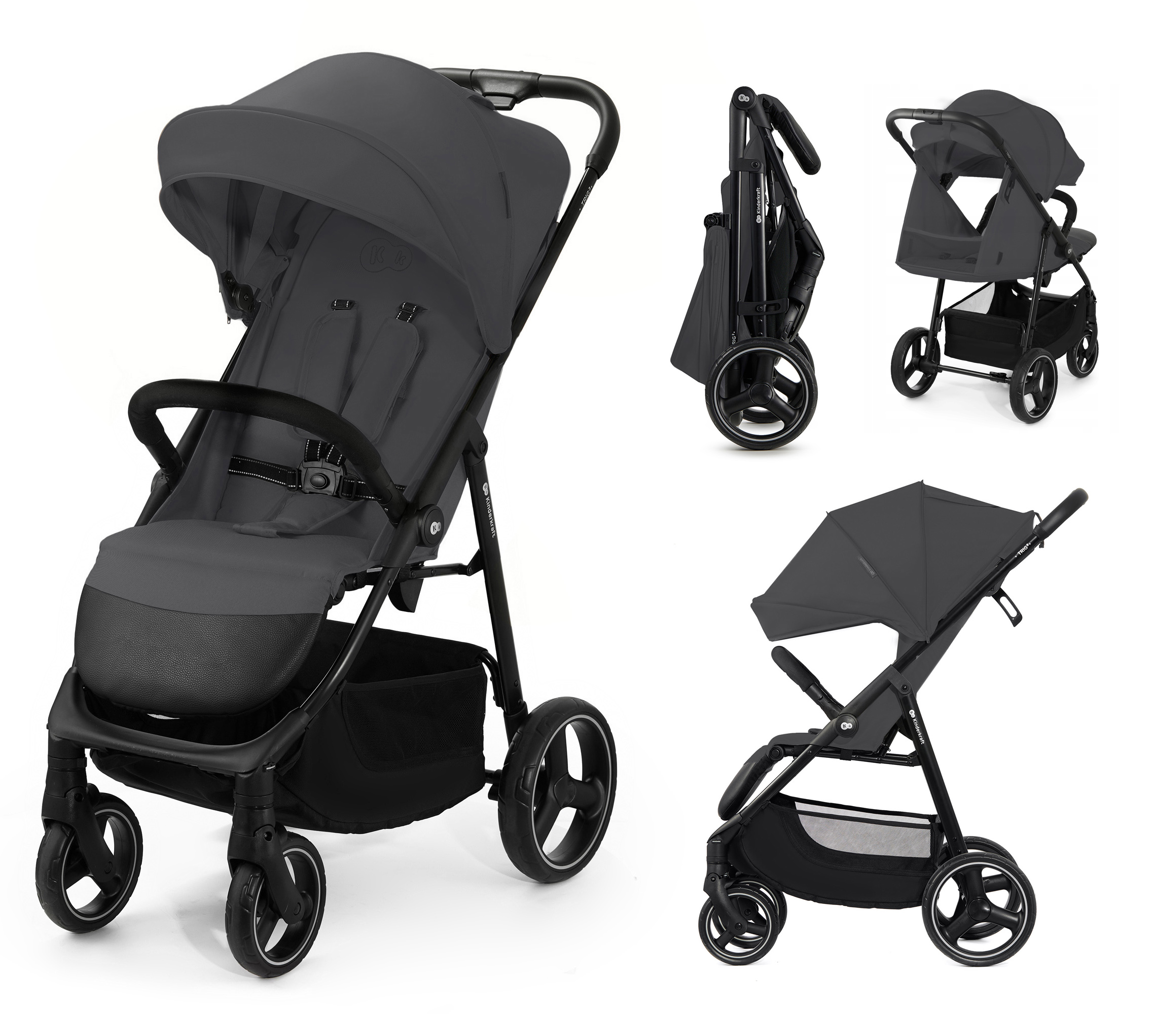 Wózek spacerowy spacerówka do 22 kg lekki Trig 3 Kinderkraft