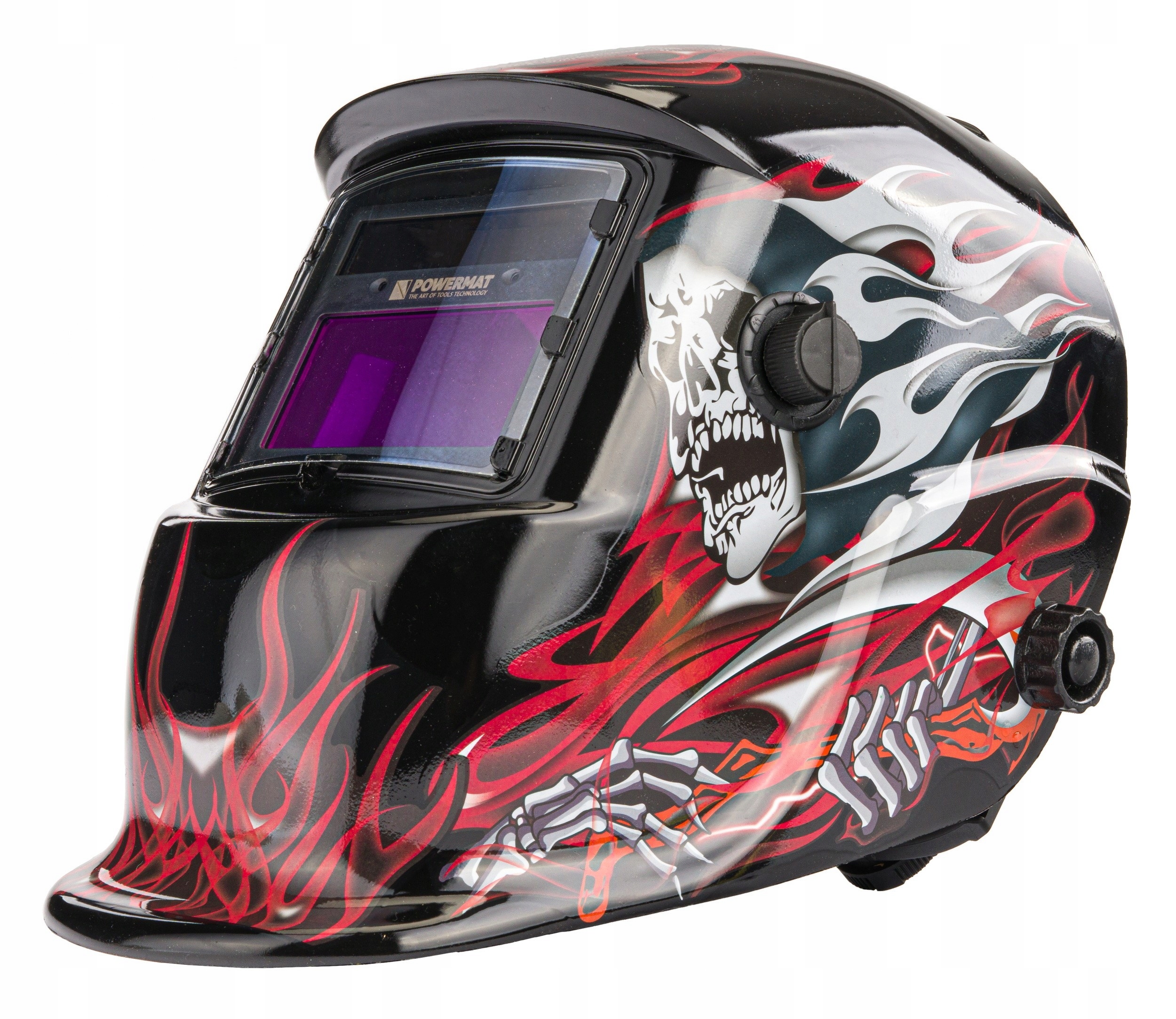 SAMOŚCIEMNIAJĄCA MASKA PRZYŁBICA SPAWALNICZA FILTR AUTOMATYCZNA LCD Czas zaciemniania 0,1 - 0,8