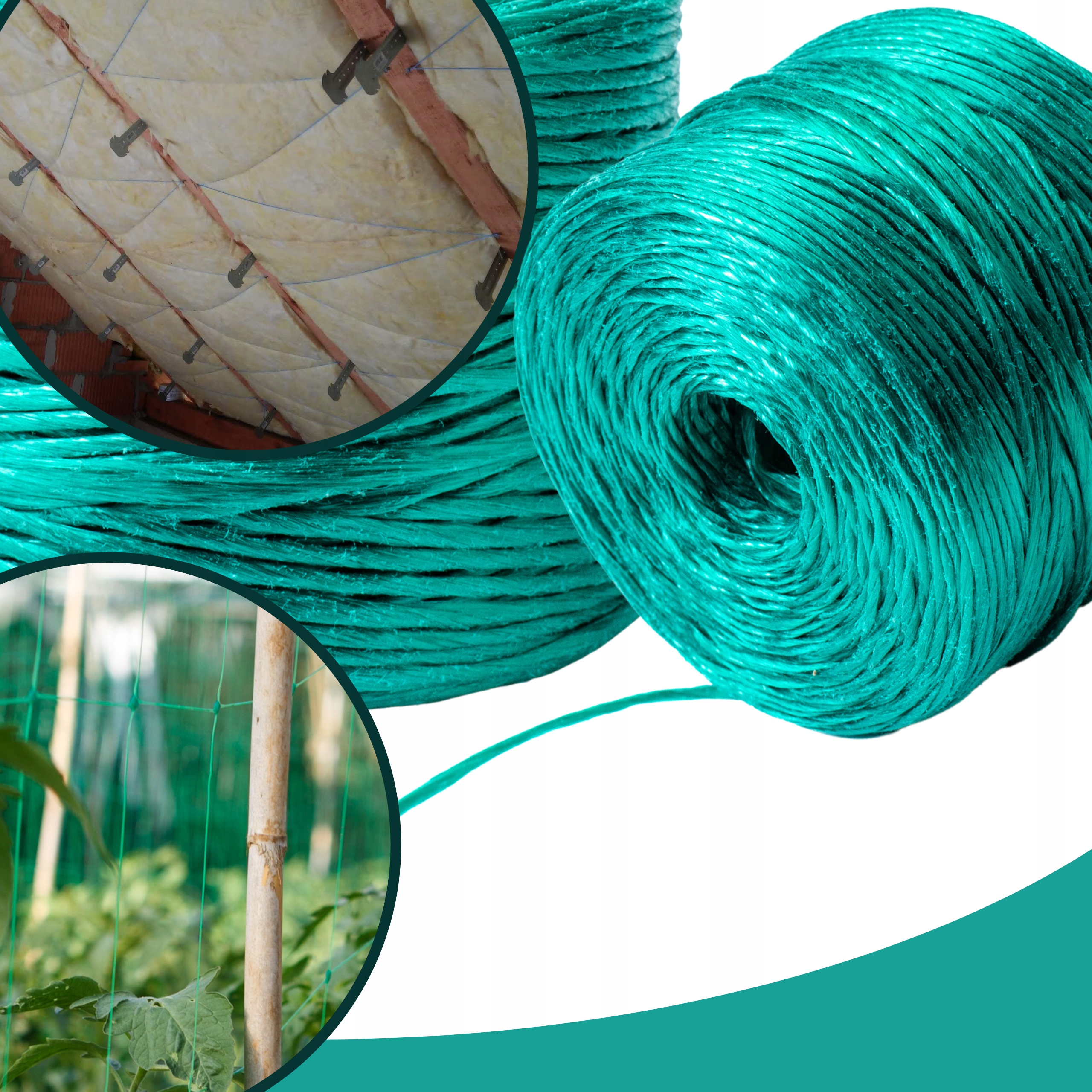 MOCNY SZNUREK DO MOCOWANIA WEŁNY SZNUR ROLNICZY 1000M EAN (GTIN) 5906902097917