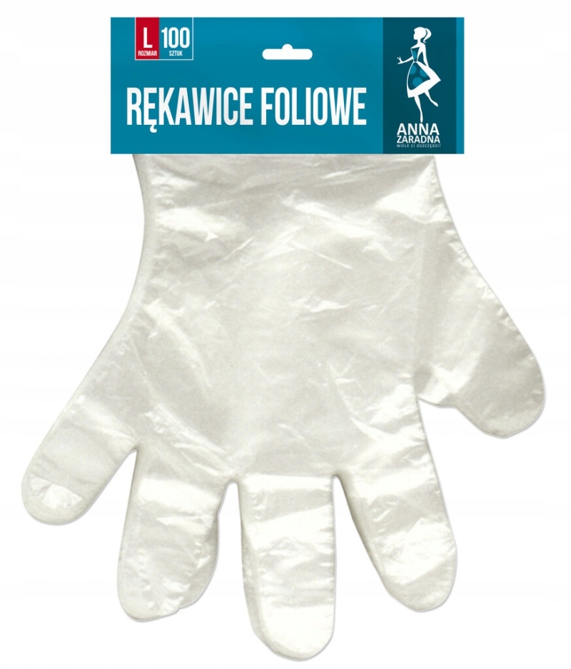 

Rękawice foliowe rozmiar L 100szt na blistrze