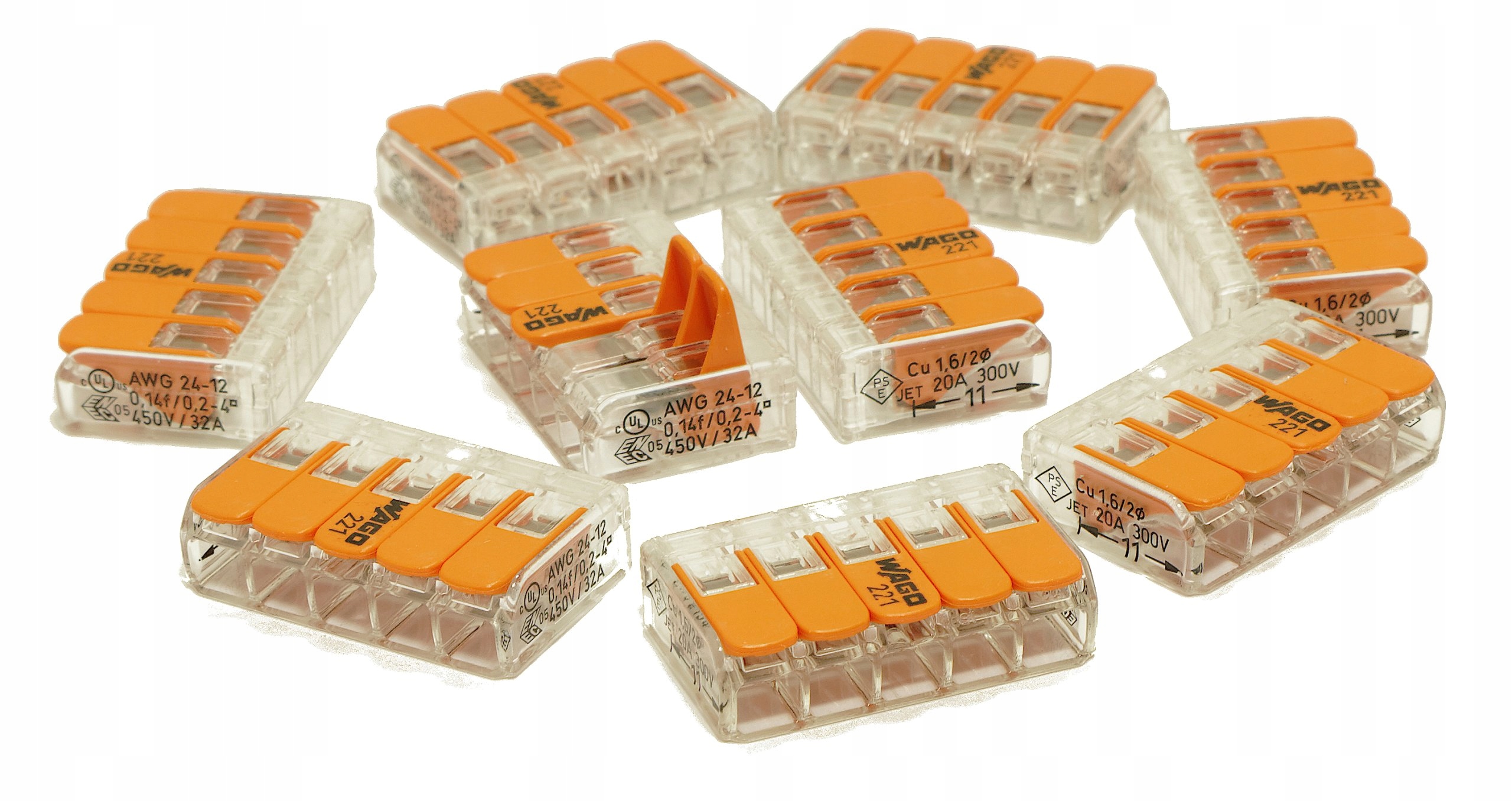 

Złączka zaciskowa 221-415 Wago 5x0,2-4mm 10 sztuk