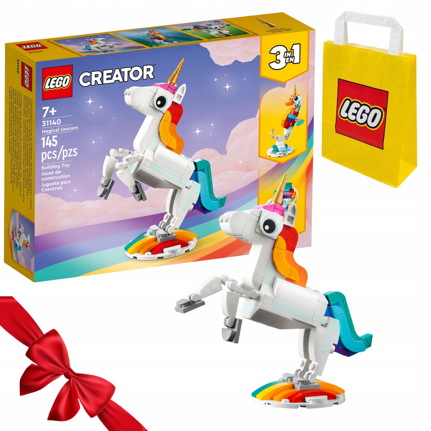 Zestaw Klocków Lego Creator 3 W 1 31140 Magiczny Jednorożec Top