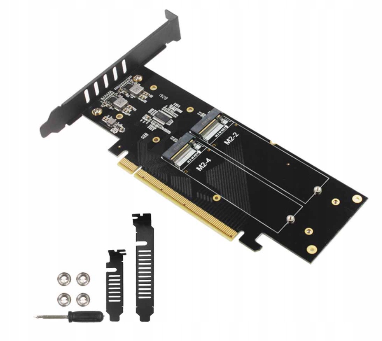 Karta Raid PCI-e X16 to M.2 X4 Nvme PCI-e 3.0 X4