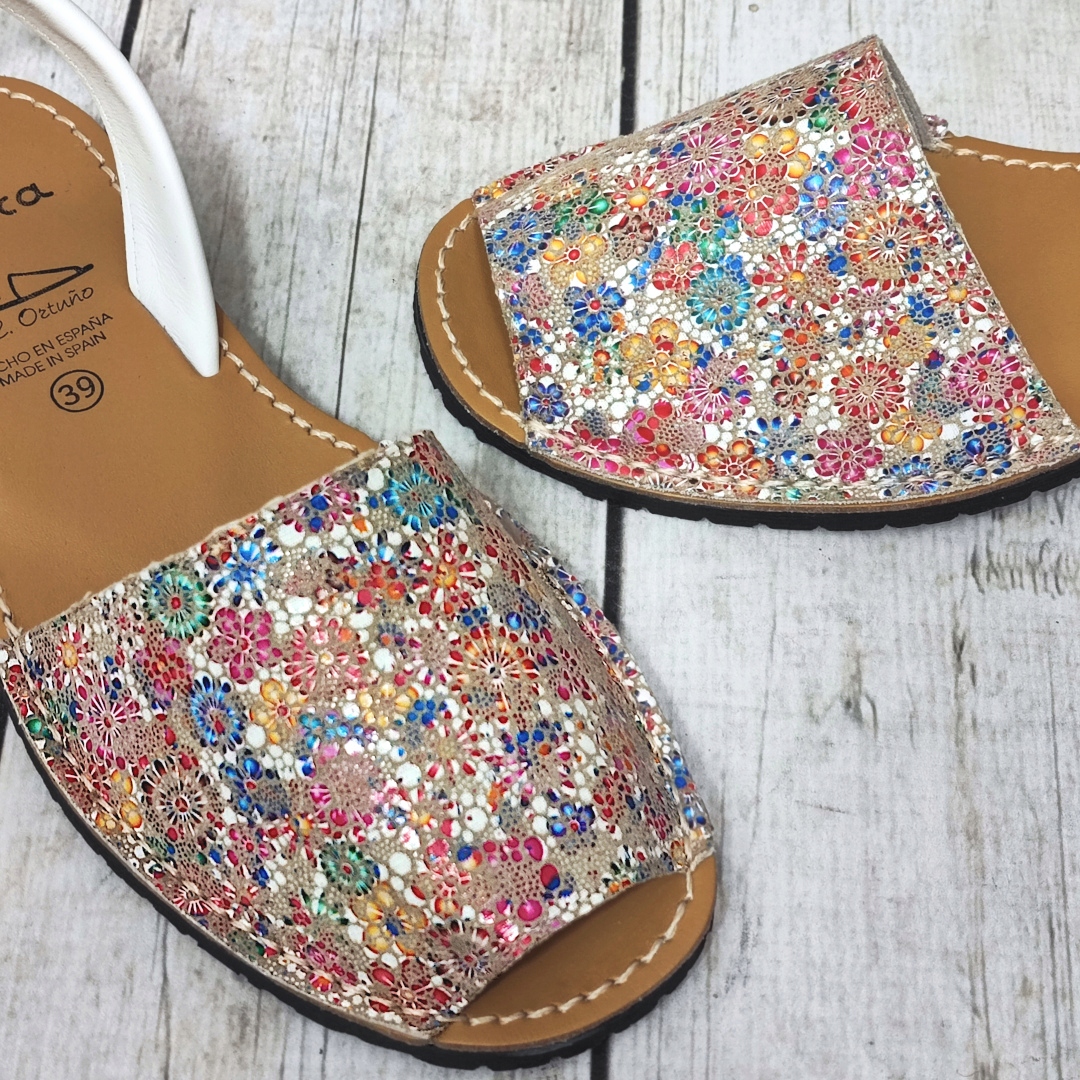 HISZPAŃSKIE SANDAŁY DAMSKIE SKÓRZANE AVARCASY - 37 Rozmiar 37