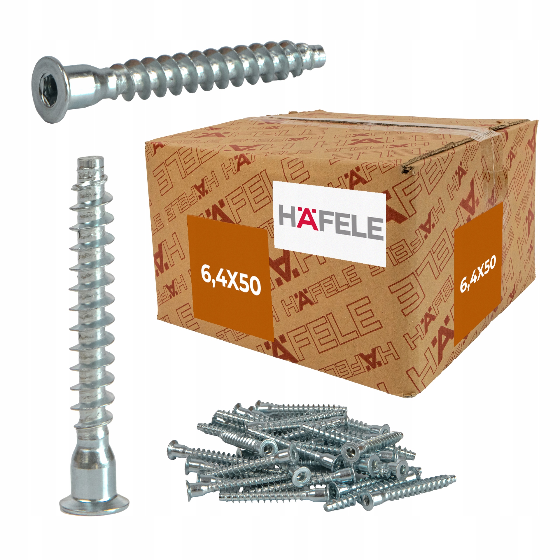 Konfirmát s Imbusovým zahloubením 6,4 x 50 mm 1000 ks