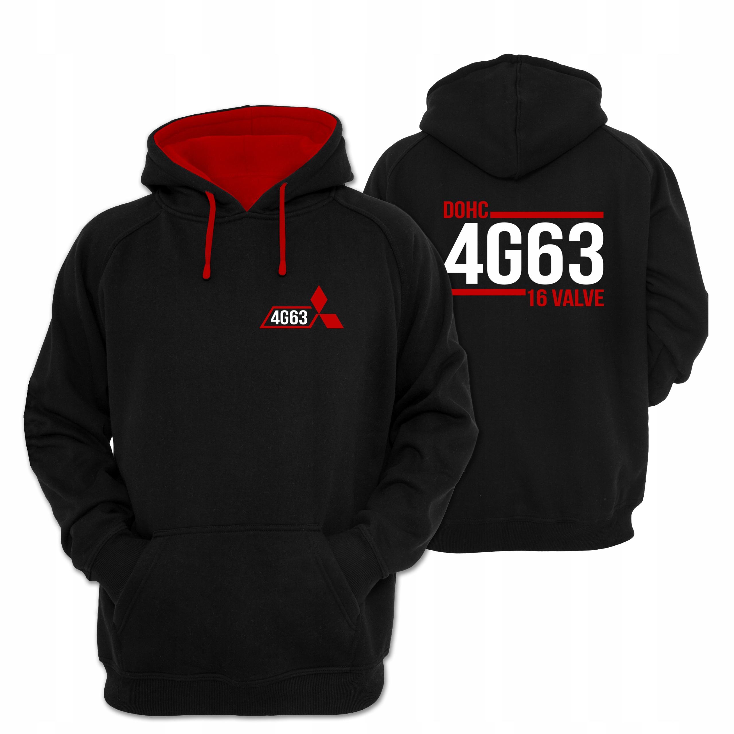 

L bluza z kapturem Mitsubishi 4G63 eclipse evo