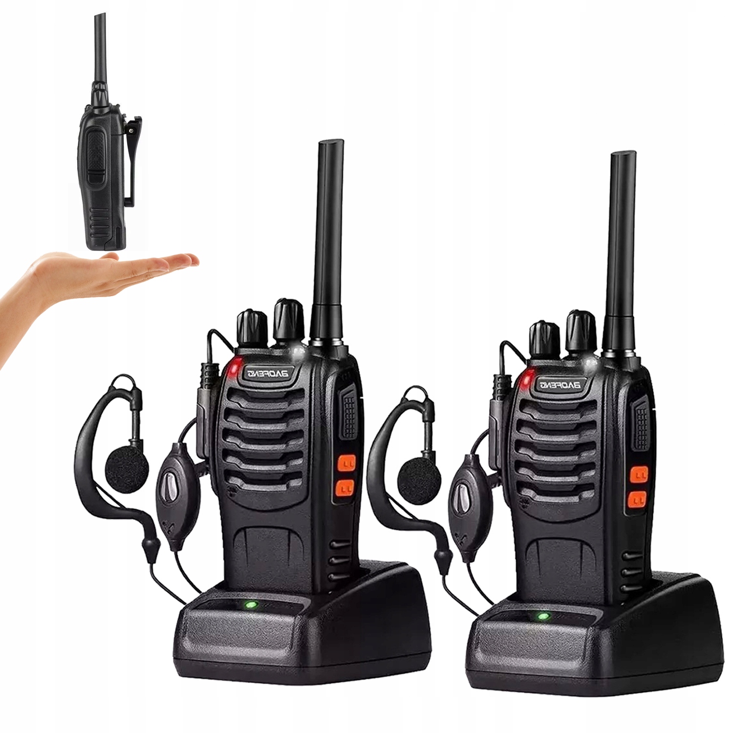 Baofeng Usb 1500mAh Krótkofalówka Radiotelefon Walkie Talkie 2szt
