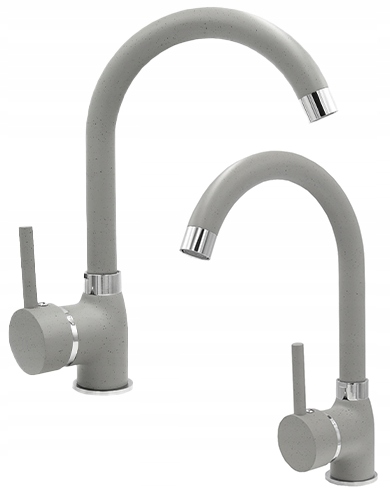 Kuchyňská páková baterie pro dřez, stojanová baterie Beta, šedá