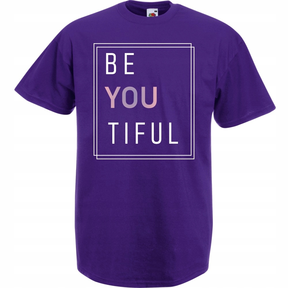 

Koszulka beyoutiful beautiful be you S fioletowa