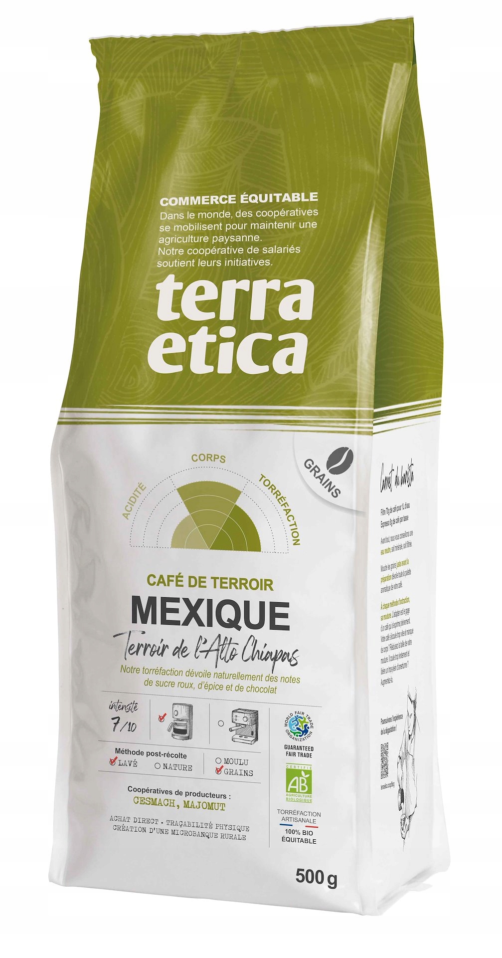 Levně Terra etica káva káva arabica 100 % mexiko bio 500 g