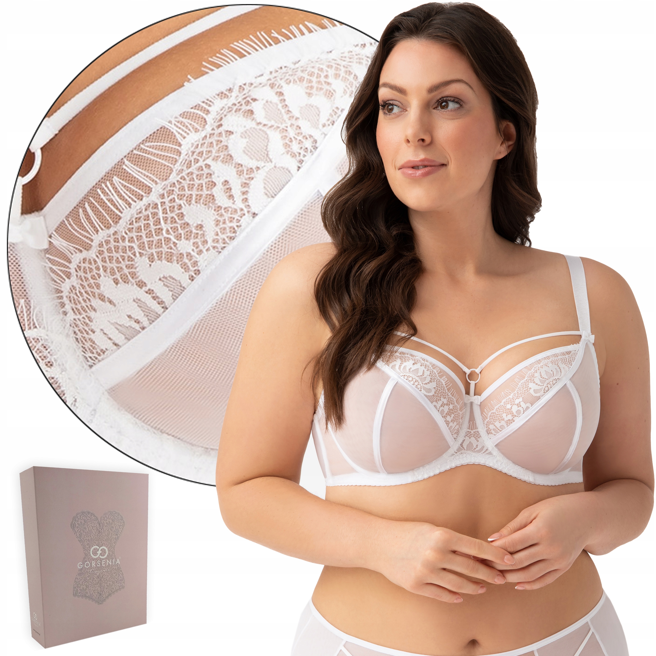 

Biustonosz Gorsenia K496 Paradise soft Biały, 90H