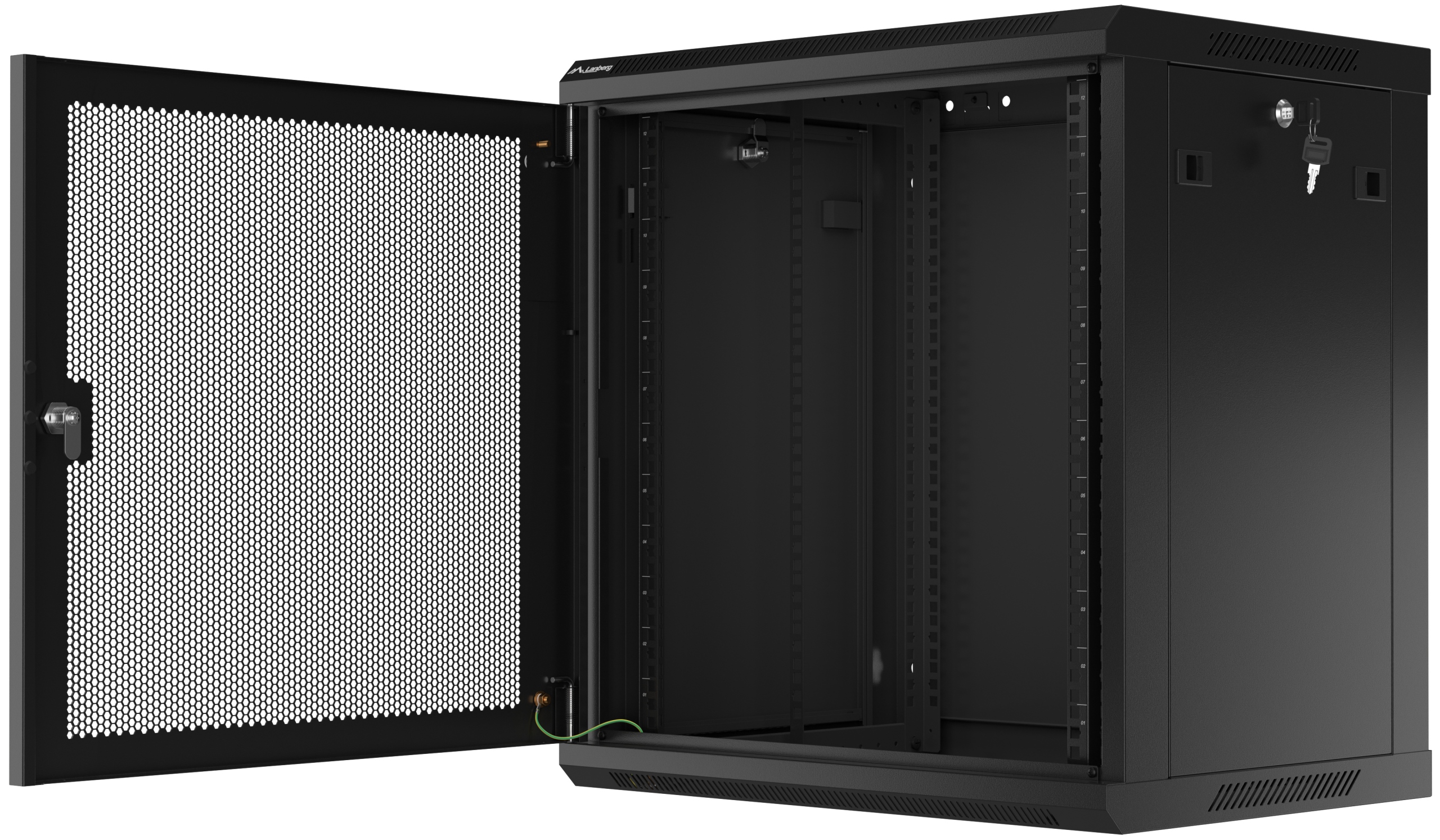 Szafa Rack Instalacyjna Wisząca Serwerowa Perforowana 19" Cali 12U Lanberg