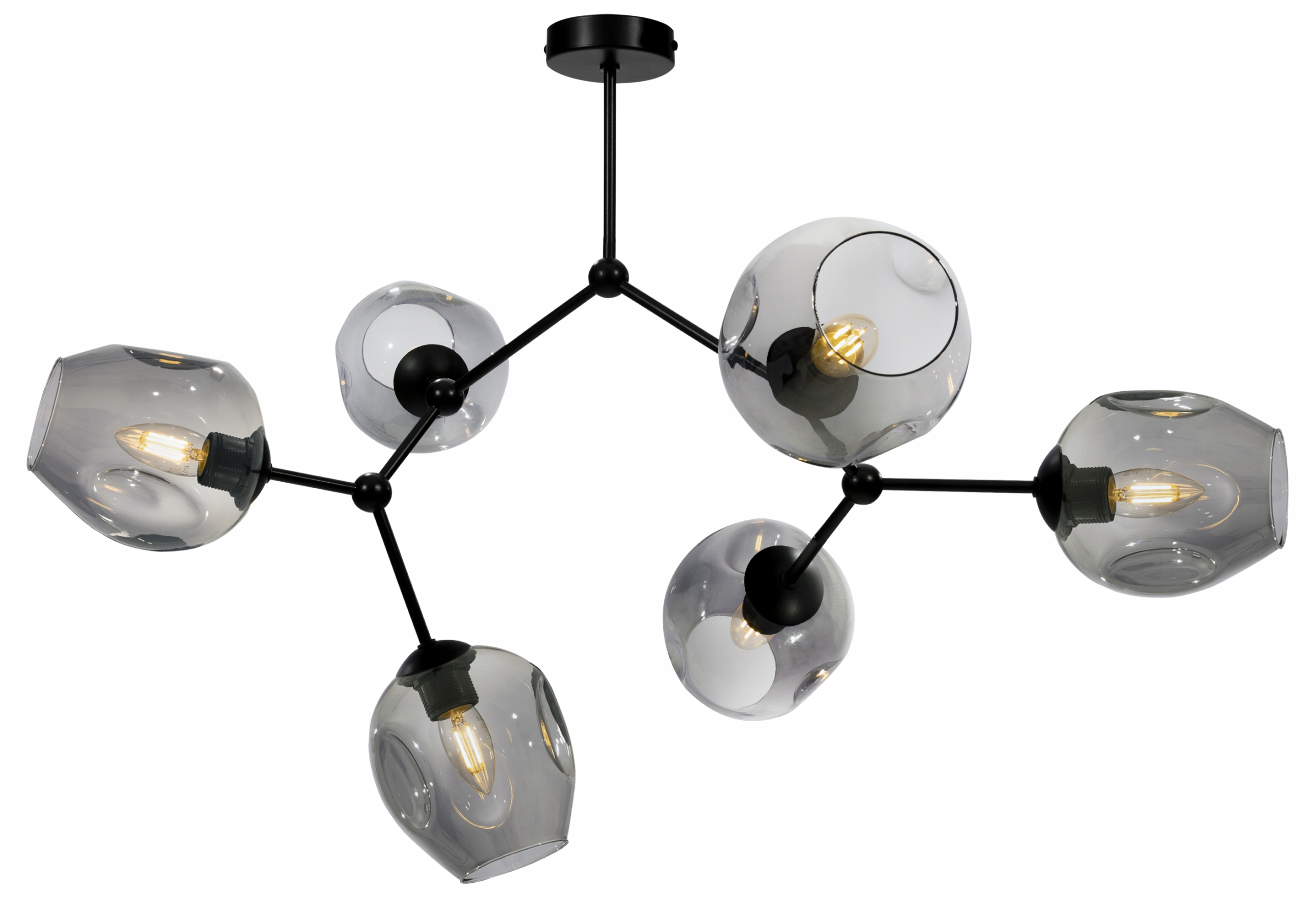 

Lampa Sufitowa Wisząca Szklana Nowoczesna Led