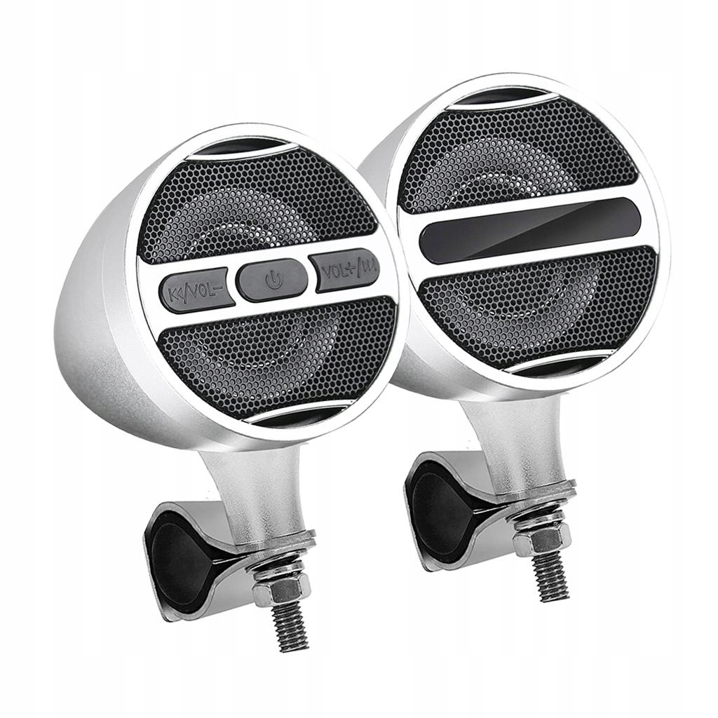 Motocyklowy wzmacniacz radiowy FM MP3 srebrny