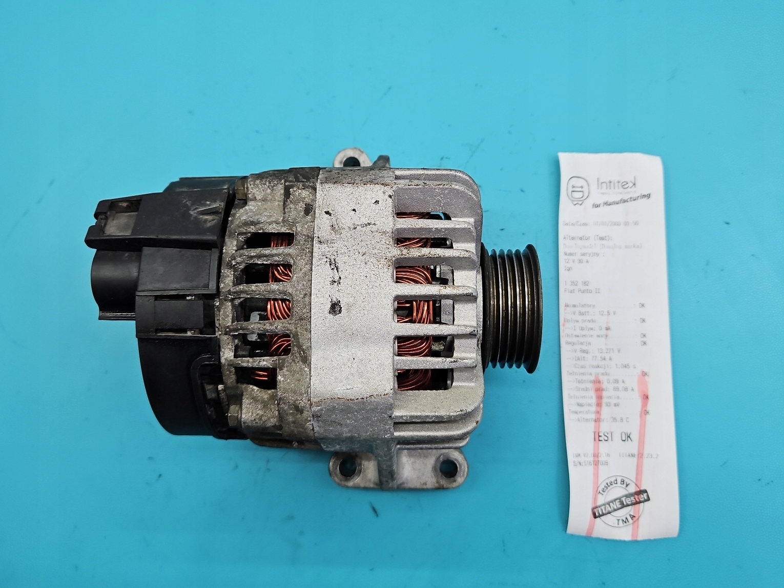 TEST ALTERNATOR FIAT PUNTO II 1.2 B