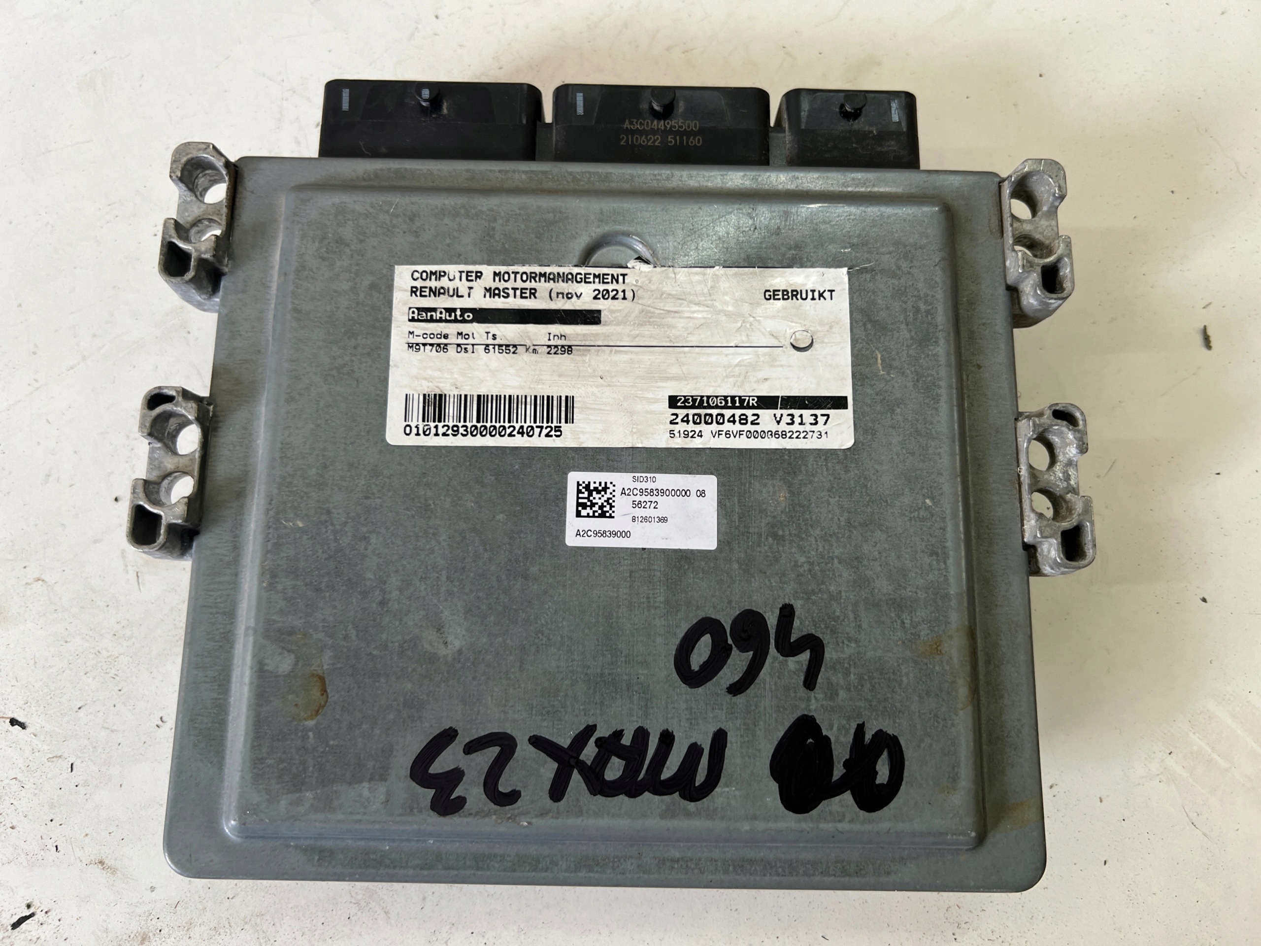 RENAULT MASTER M9T706 A2C13071809 237106117R 237104550S computer ECU