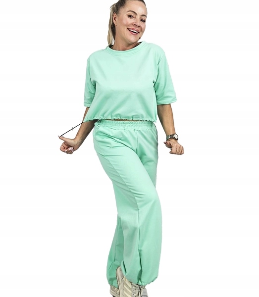 Tepláková souprava s regulací: mikina s krátkým rukávem kalhoty Agrafka unisize