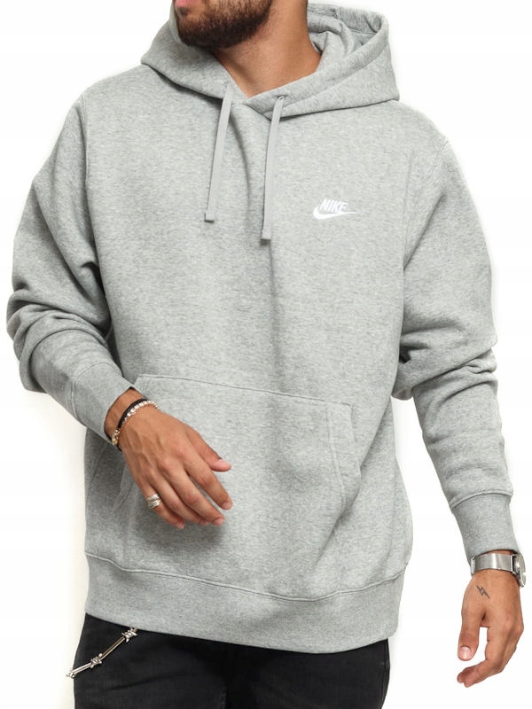 pánská mikina Nike Sportswear s kapucí BV2654-063 šedá bavlněná XL