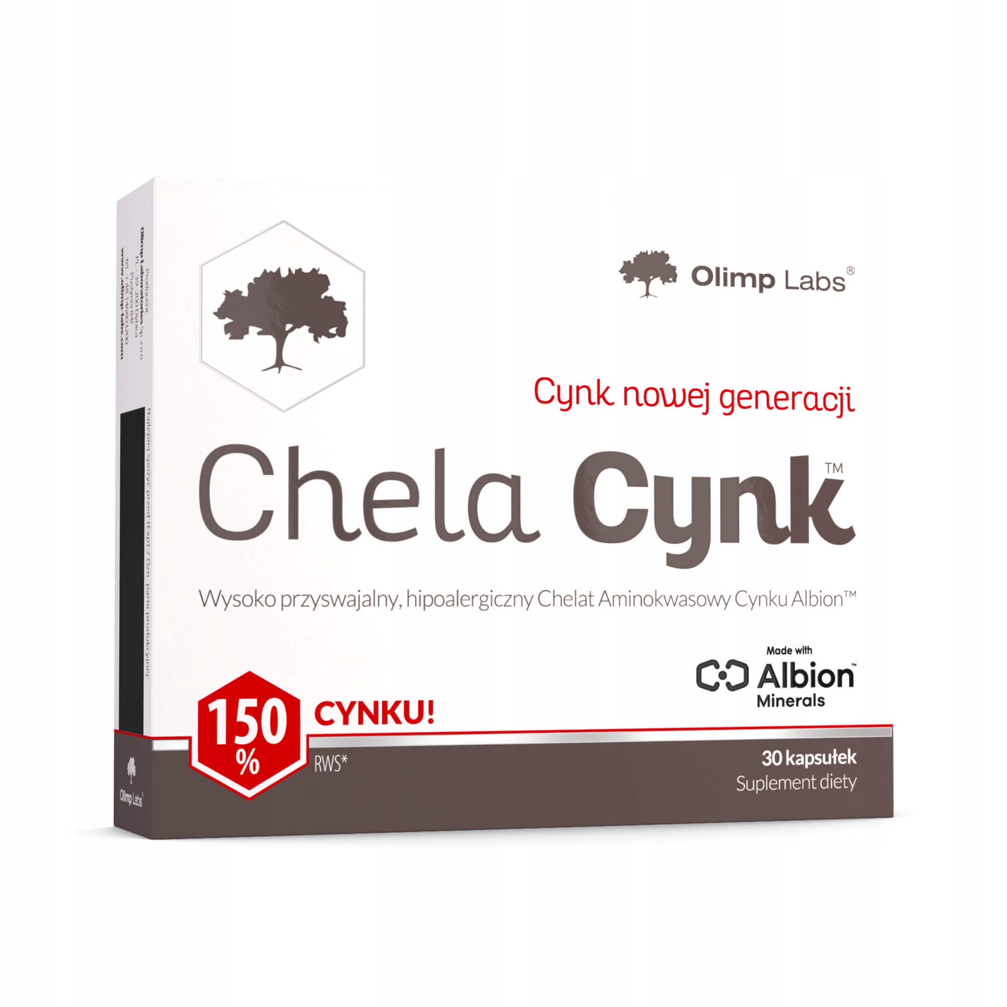 OLIMP CHELA-CYNK 30kaps CHELAT CYNKU ALBION