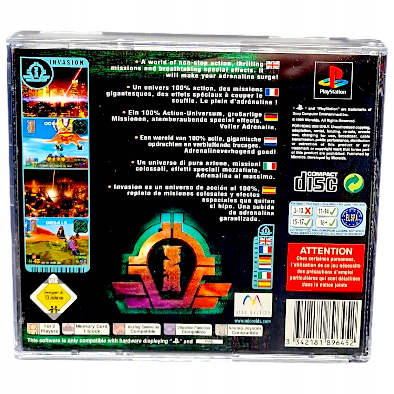 Gra Invasion Sony PlayStation (PSX PS1 PS2 PS3) Producent Microids