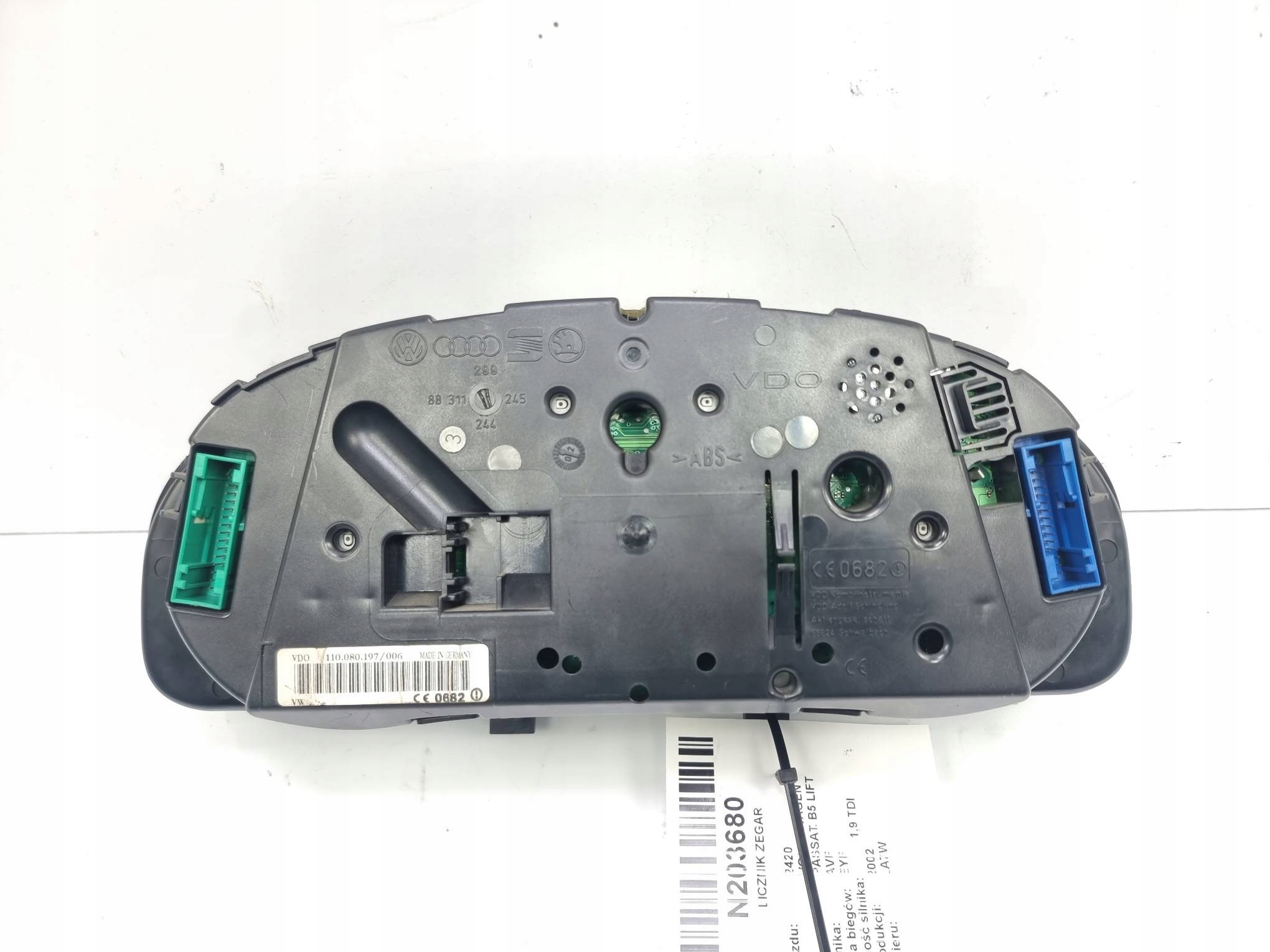 dials clock 3B0920807G VOLKSWAGEN PASSAT B5 LIFT