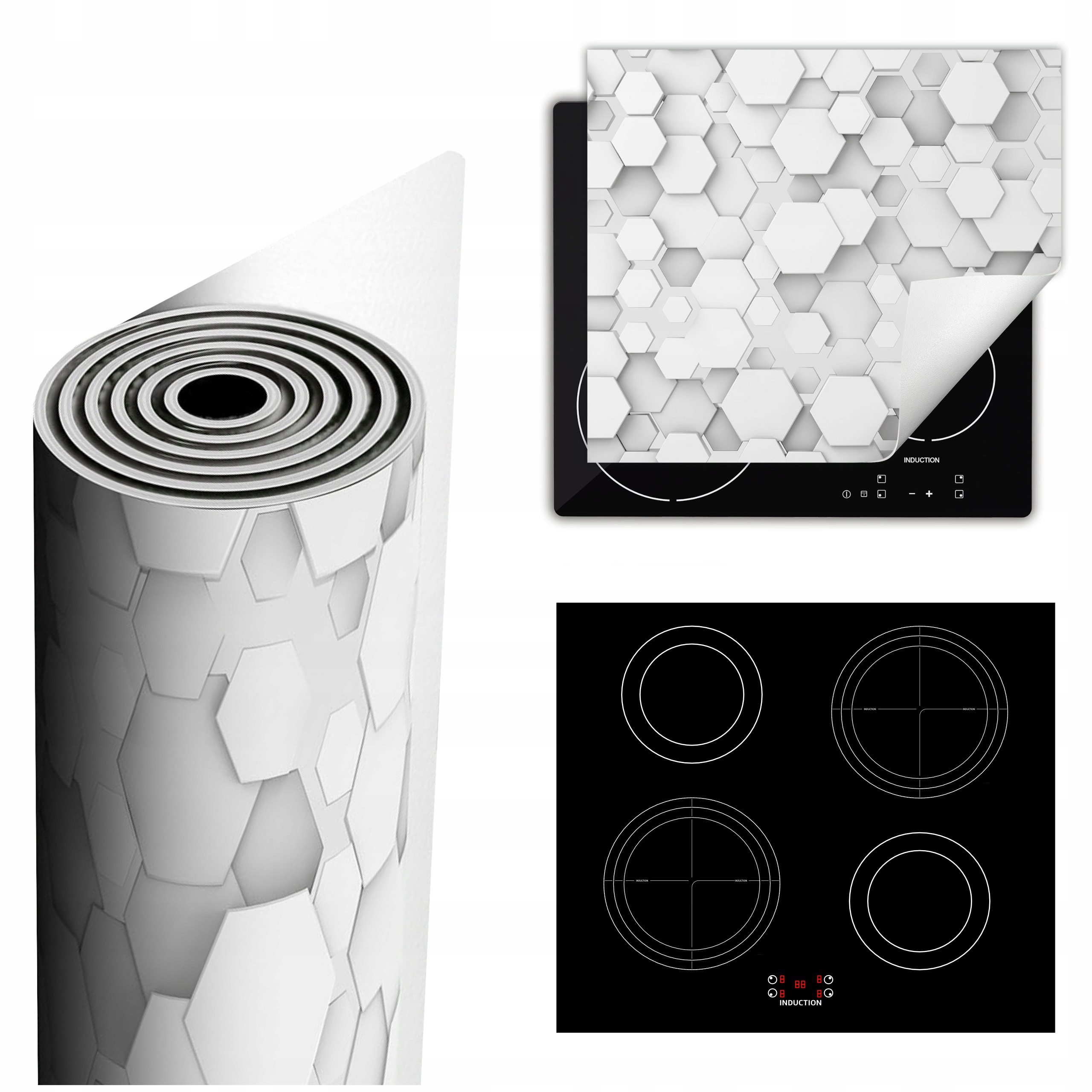 Ochranná Podložka Na Sporák Má Více Místa 60x52 šedá 3D