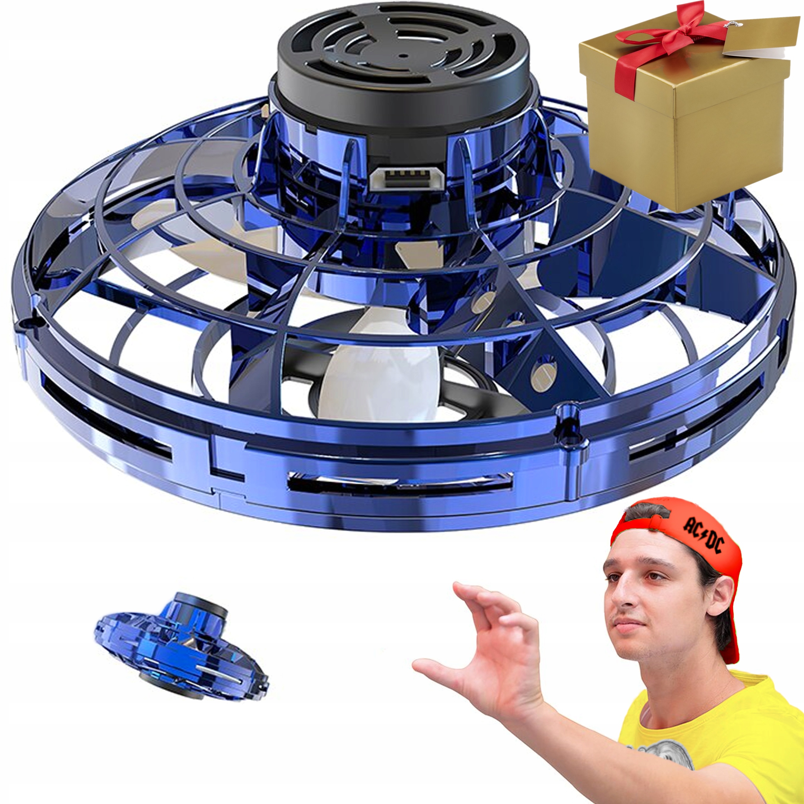 Latający fidget spinner FlyNova Pro Led świeci