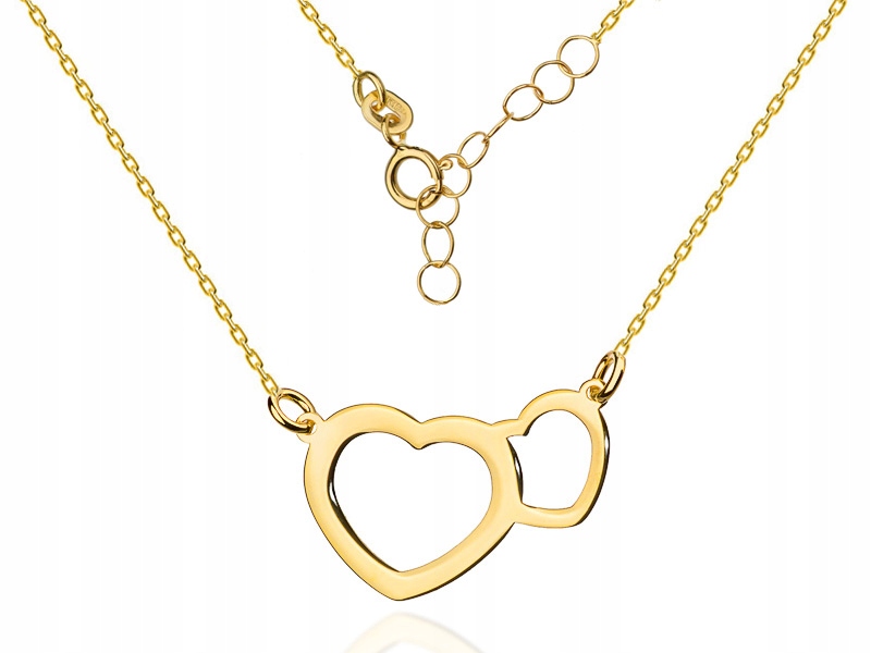 

Złoty naszyjnik gwiazd pr. 333 Celebrytka Serce 8k