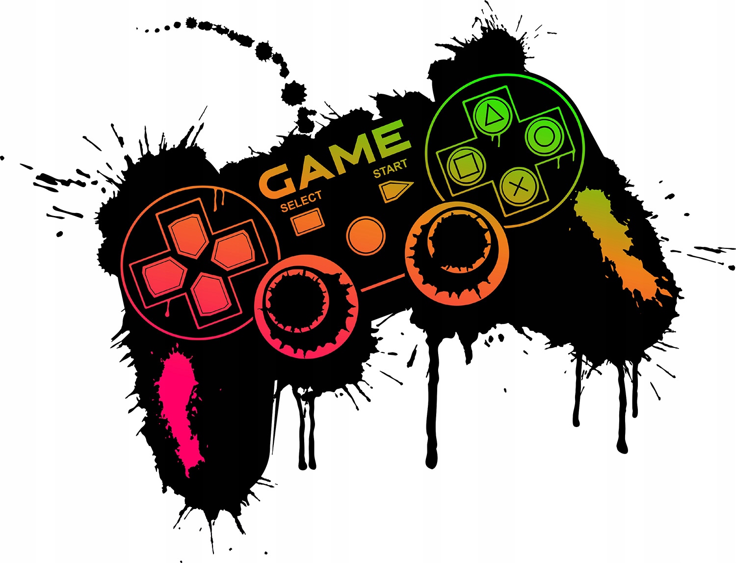 

Naklejka na ścianę Gaming Pad Kontroler 94x123