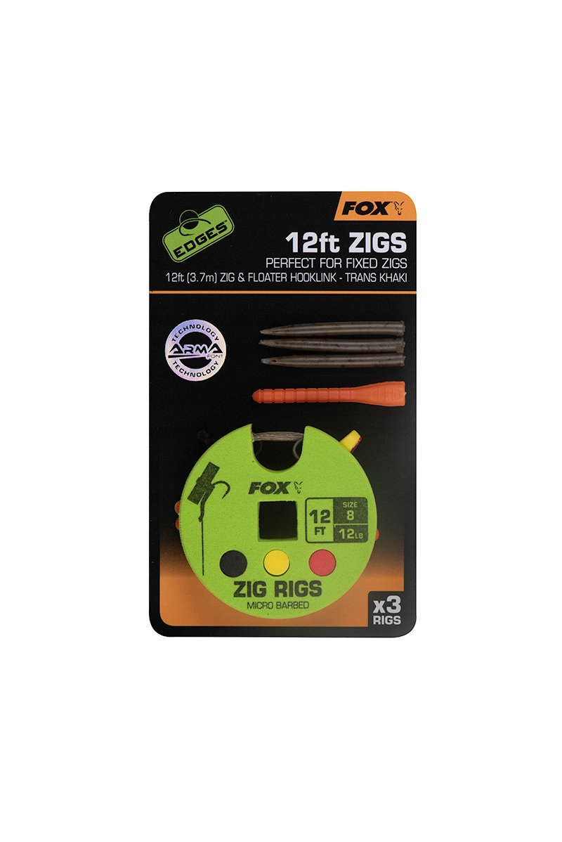 

Fox Gotowe przypony Edges Zig Rig Ready Rig. 812lb