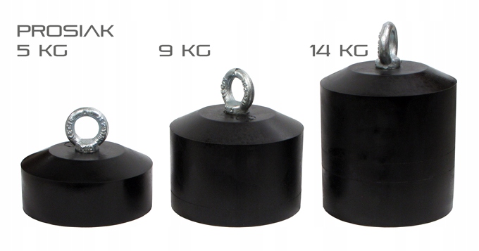 Ciężarek kotwiczny 5 kg Prosiak obciążnik kotwica