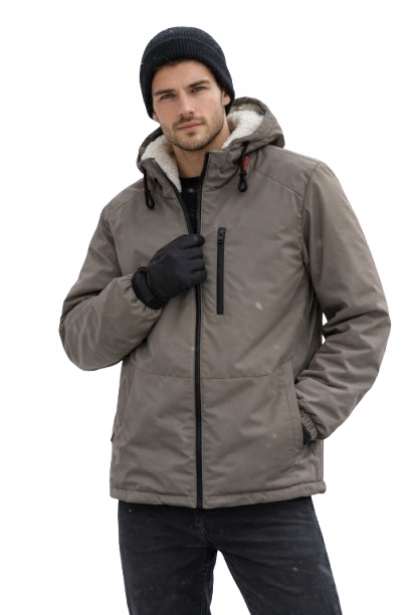 Free Group Hnědá S Kapucí Bunda S Kapucí A Podšívkou, Velikost XL