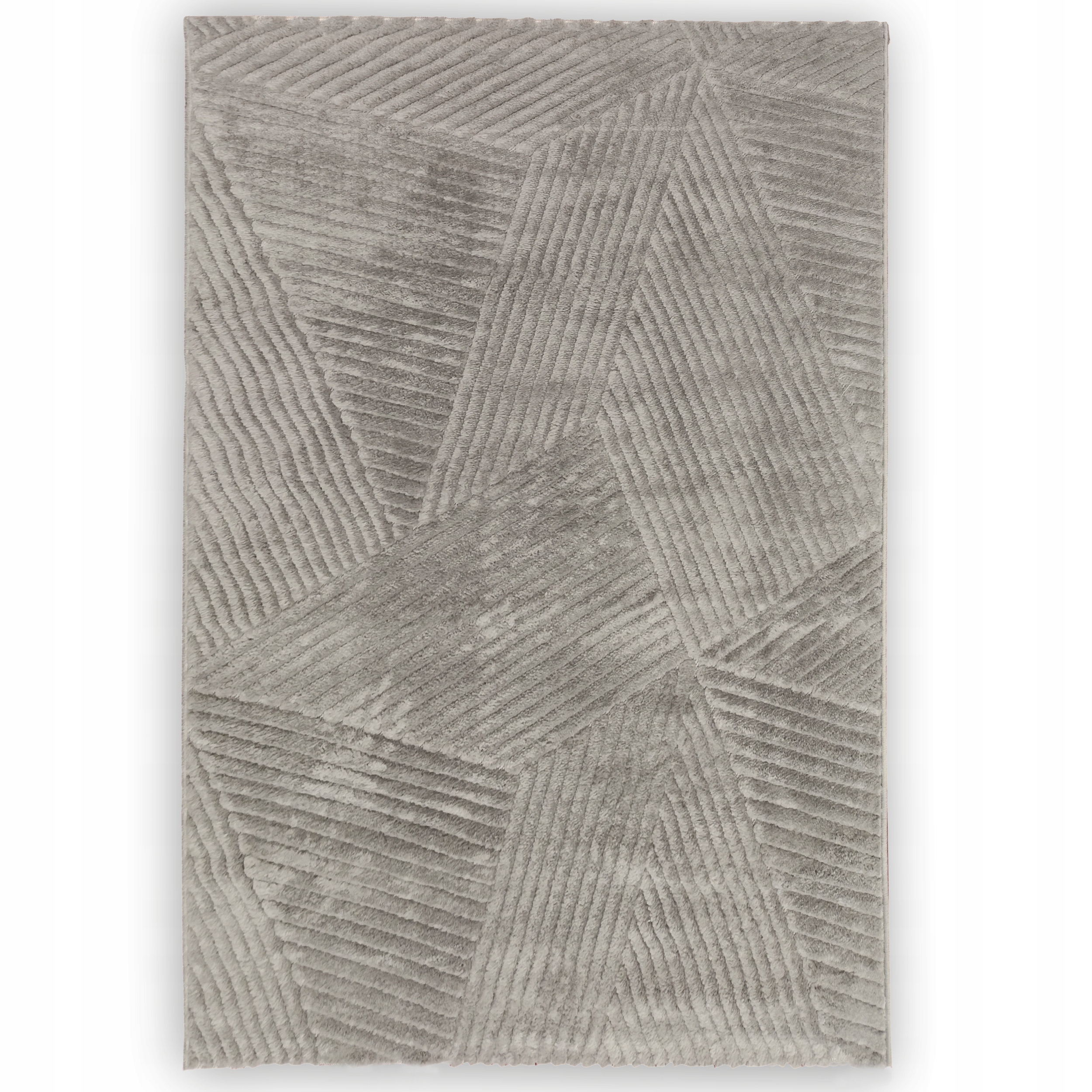Koberec Šedý LILY200x290 Moderní geometrický měkký do obývacího pokoje a ložnice