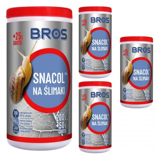 ŚRODEK na Ślimaki SNACOL 3GB 200g + 50g PAKIET