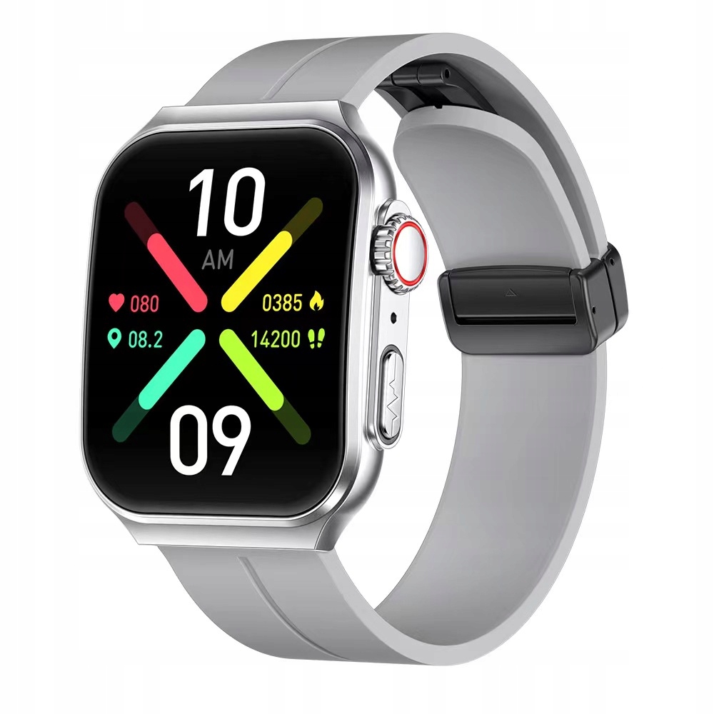 ZEGAREK SMARTWATCH POMIAR CUKRU EKG POLSKIE MENU CIŚNIENIOMIERZ PULS TLEN