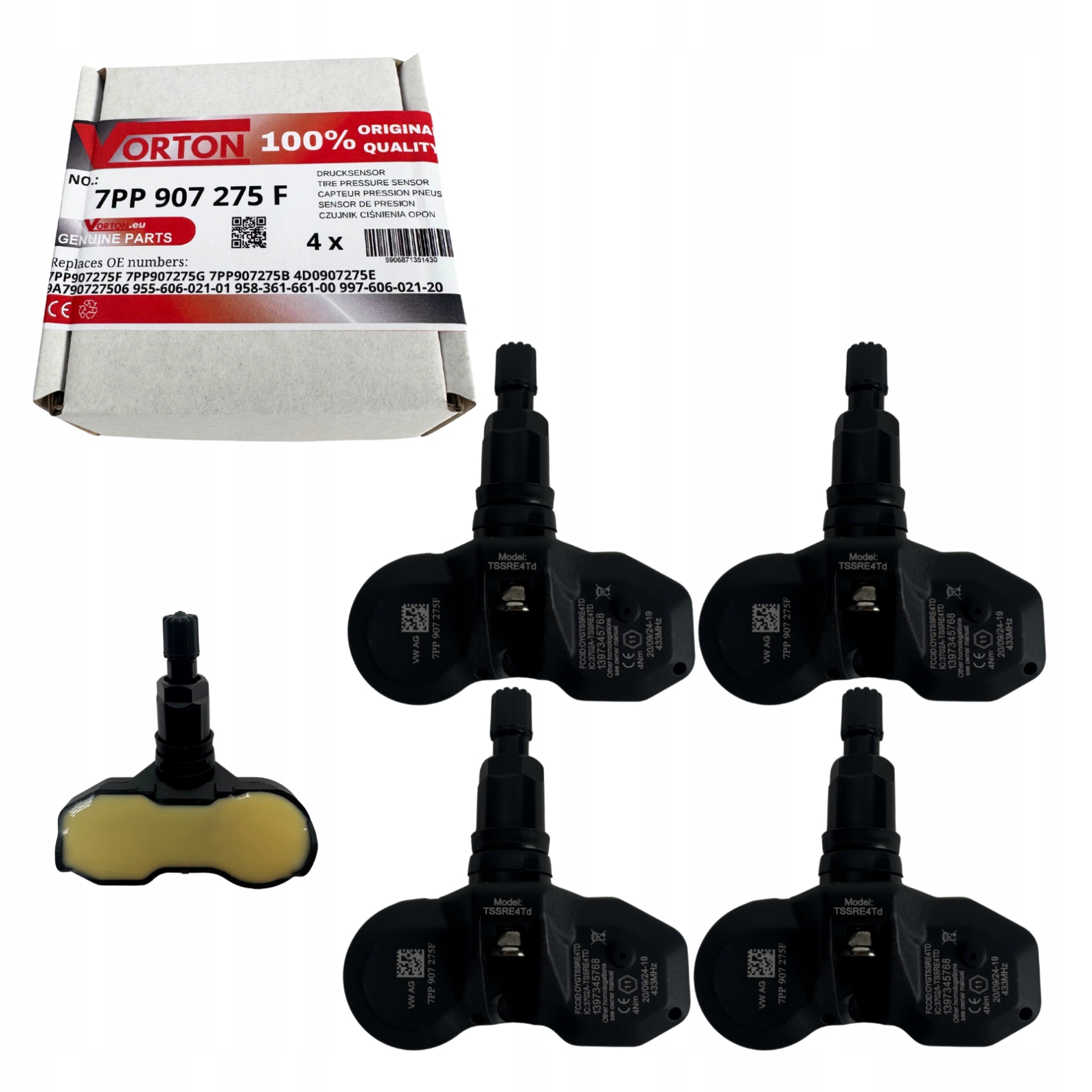 Senzory Tlaku Pneumatík Tpms Porsche Cayenne Cayman 987C 981C Panamera 970
