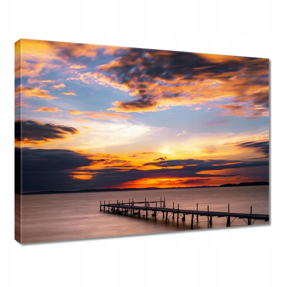 

Obraz 40x30 Most Jezioro Zachód